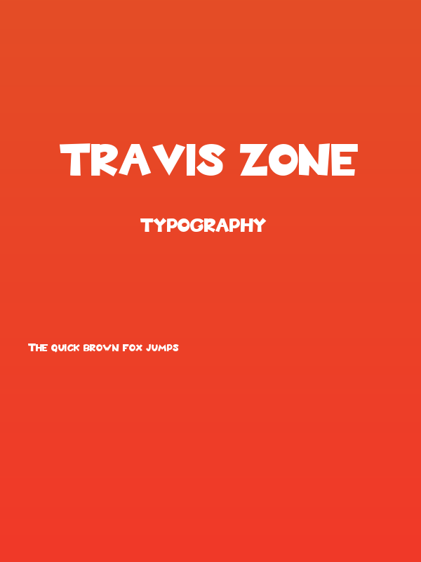 Travis Zone Poster