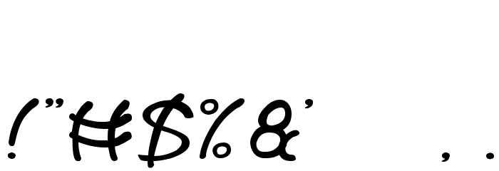 Treasure Island Font OTHER CHARS