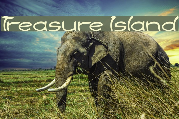 Treasure Island Font examples