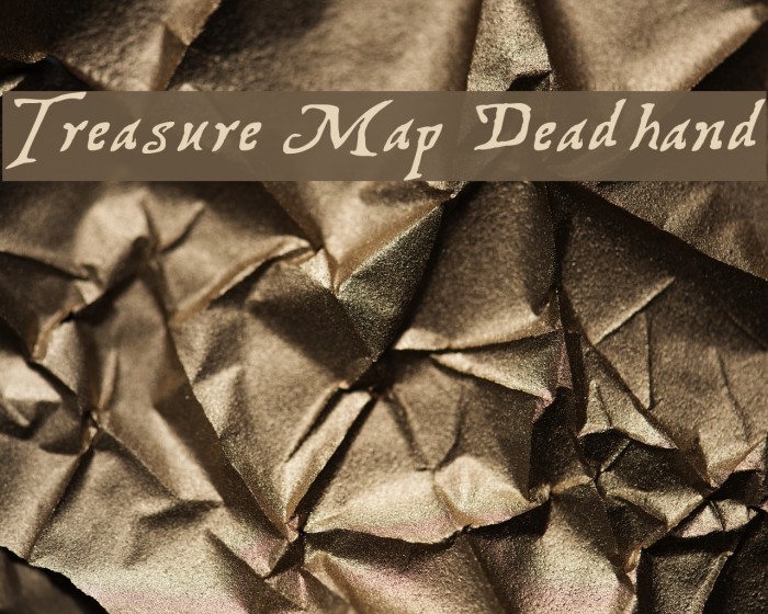 Treasure Map Deadhand Font examples