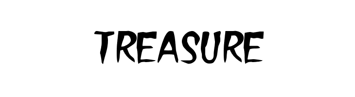 Treasure  フリーフォントのダウンロード
