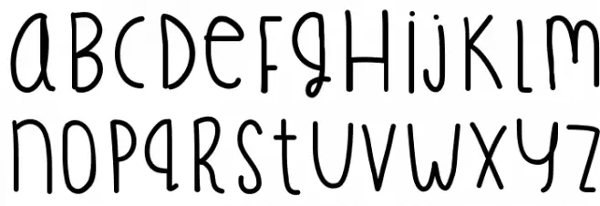 TreasureFingers Schriftart Groß