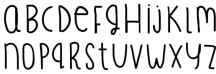 TreasureFingers Font LOWERCASE