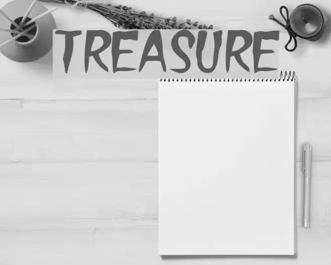 Treasure Font examples