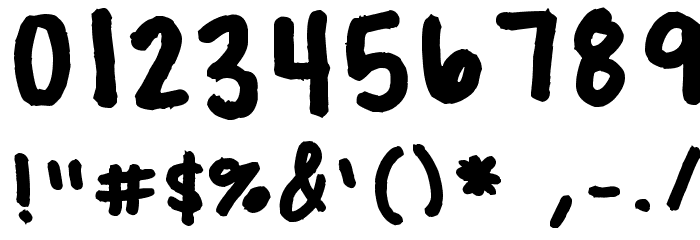 Treat Yo Self Font OTHER CHARS