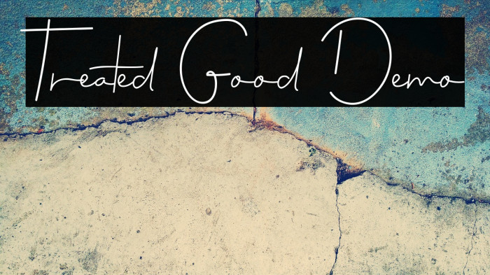 Treated Good Demo Example 1