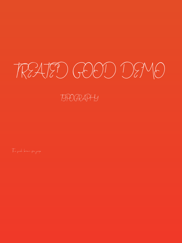 Treated Good Demo Poster