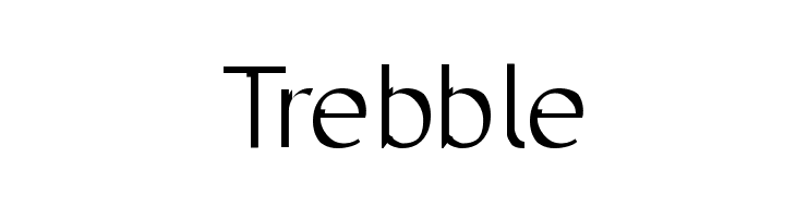 Trebble  नि: शुल्क फ़ॉन्ट्स डाउनलोड