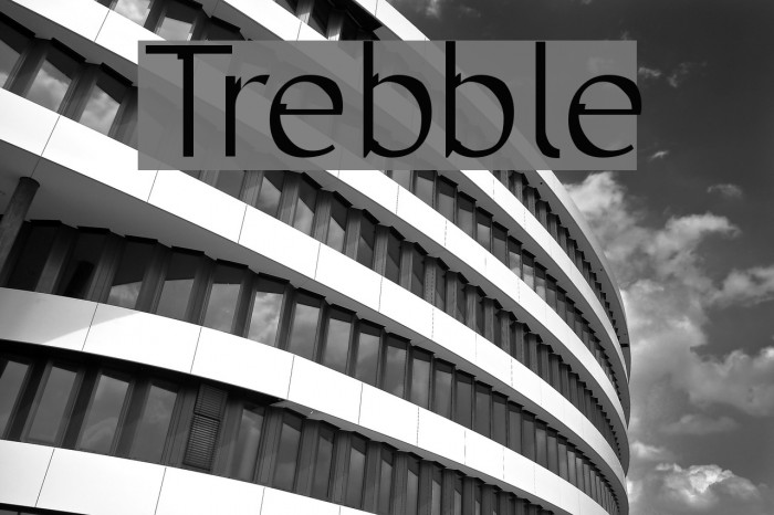 Trebble Font examples