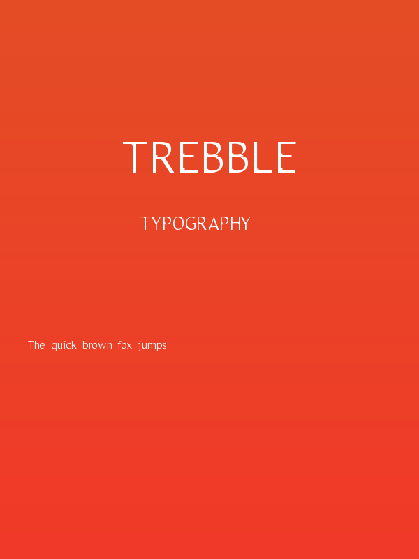Trebble Poster