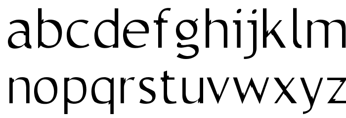 Trebble Font LOWERCASE