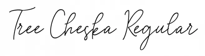 Tree Cheska Regular Schriftart