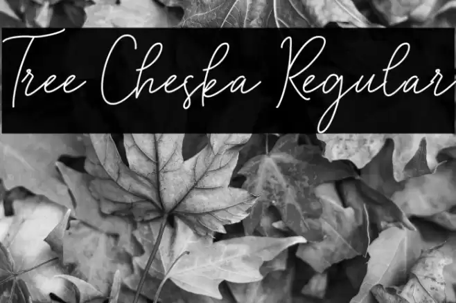 Tree Cheska Regular Font examples