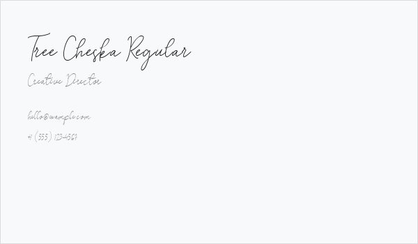 Tree Cheska Regular Business Card