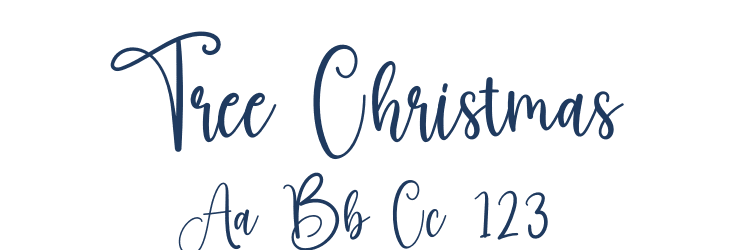Tree Christmas Font Preview