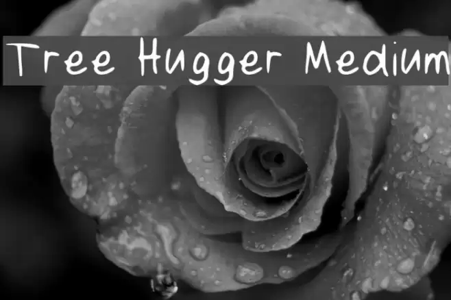 Tree Hugger Medium Font examples