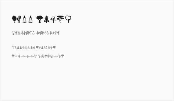 Tree Icons Business Card