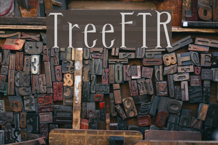 TreeFTR Font examples