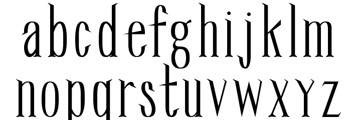 TreeFTR Font LOWERCASE