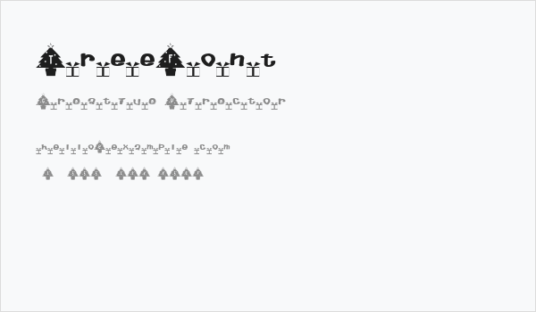 TreeFont Business Card