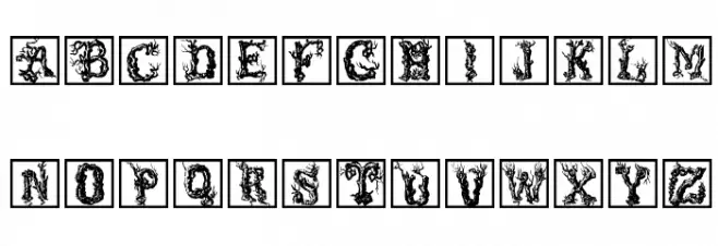 TreeLike Font Litere mari