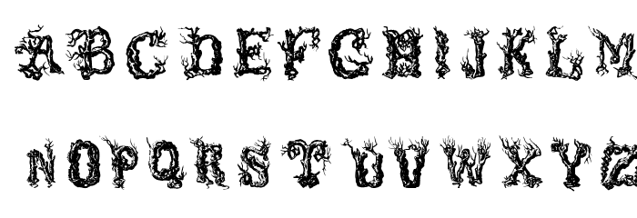 TreeLike Font LOWERCASE
