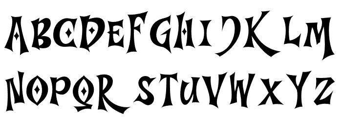 TreeNight Font LOWERCASE