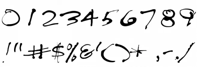 Treefrog Schriftart Anderer Schreiben