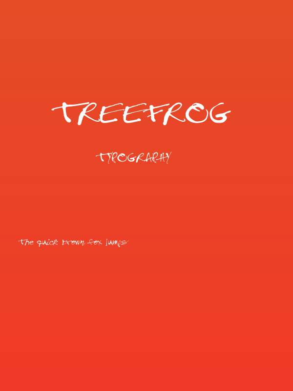 Treefrog Poster
