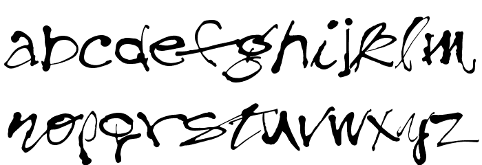 Treefrog Font LOWERCASE
