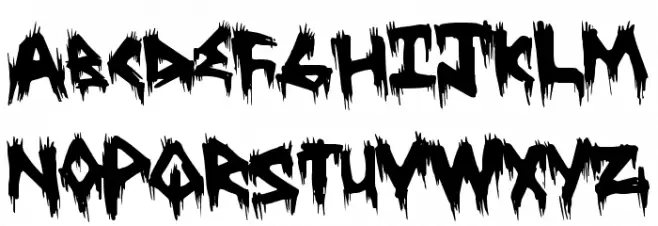 TreehausHorror 字体 大写