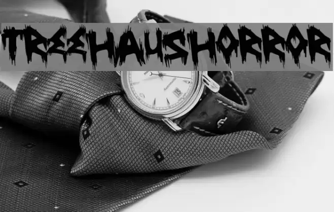 TreehausHorror Font examples