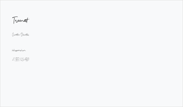 Treenat Business Card