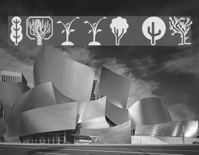 Trees Go Font examples