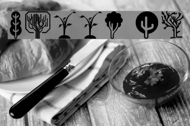 Trees Go Font examples