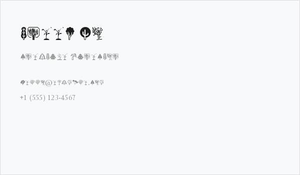 Trees Go Business Card