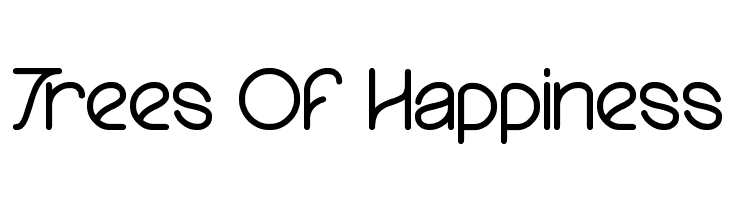 trees of happiness  免费字体下载