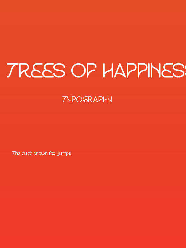 Trees Of Happiness Poster