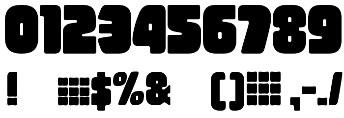 Tregger Font OTHER CHARS