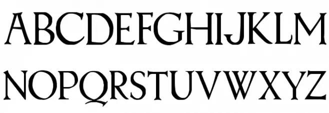 Treglonou Schriftart Groß