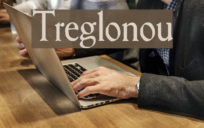 Treglonou Font examples