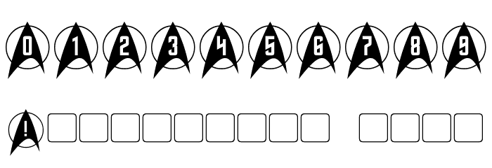 Trek Arrowcaps Font OTHER CHARS