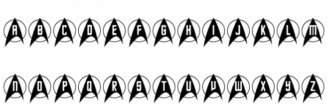 Trek Arrowcaps फ़ॉन्ट अपरकेस