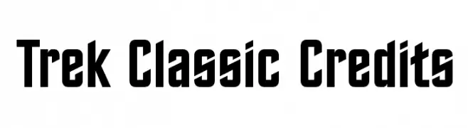 Trek Classic Credits  Fuentes Gratis Descargar