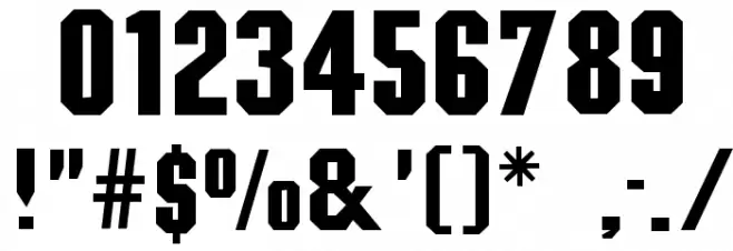 Trek Classic Ship Hull Font OTHER CHARS