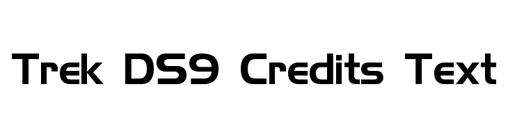 Trek DS9 Credits Text Font