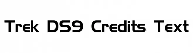 Trek DS9 Credits Text  Frei Schriftart Herunterladen