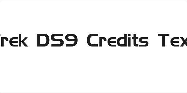 Trek DS9 Credits Text Logo