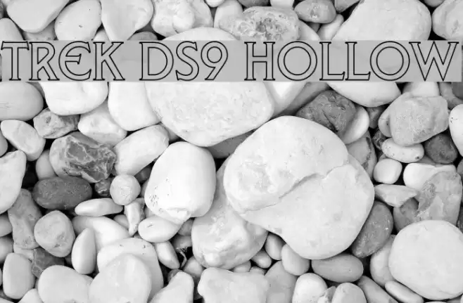 Trek DS9 Hollow Font examples