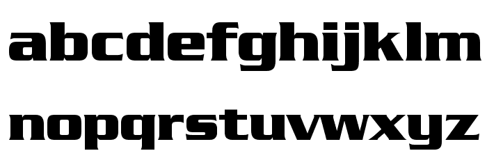 Trek Generation 1 Font LOWERCASE